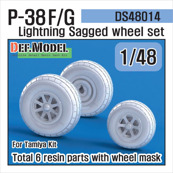 1/48 P-38 Lightning Wheel  Set, Free Shipping By Air