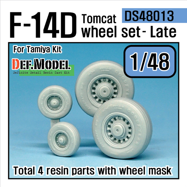 1/48 F-14D Tomcat Wheel  Set Late, Free Shipping By Air