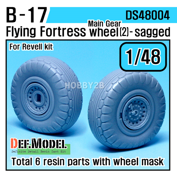 1/48 B-17 Flying Fortress Wheel (2), Free Shipping By Air