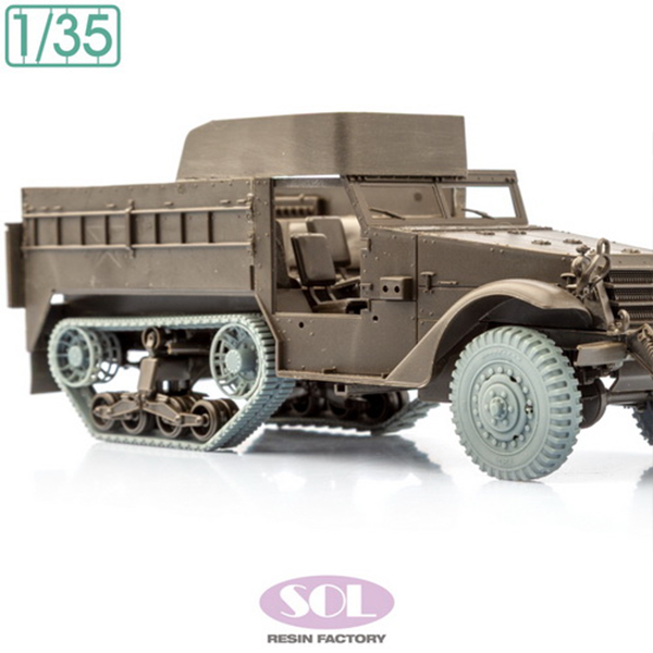1/35 WWII U.S. M3A1 Wheels & Tracks for Tamiya, Free Shipping By Air