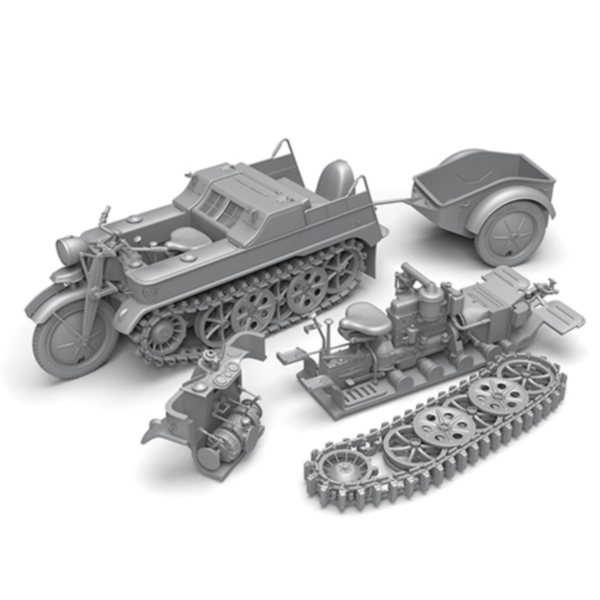 1/35 WWII Sd.Kfz.2 Kleines Kettenkrad, Free Shipping By Air