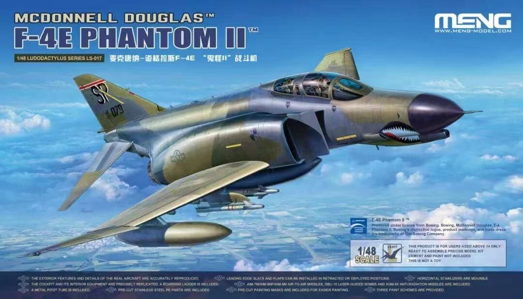 <font color=blue>1/48  F-4E Panthom II, Free Shipping By Air(Special Promotion:April 10th-30th)-copy