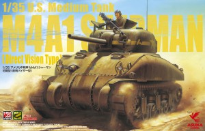 <font color=blue>1/35 M4A1 Sherman  (Direct Vision Type), Free Shipping By Air