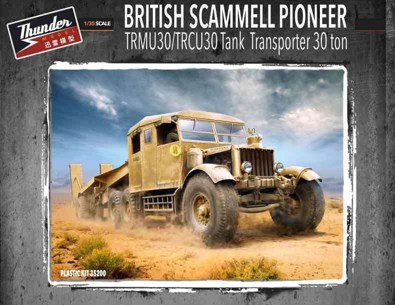 1/35 Scammell Pioneer TRMU30  Tank Transporter 30ton w/ Full Interior, Free Shipping By Sea